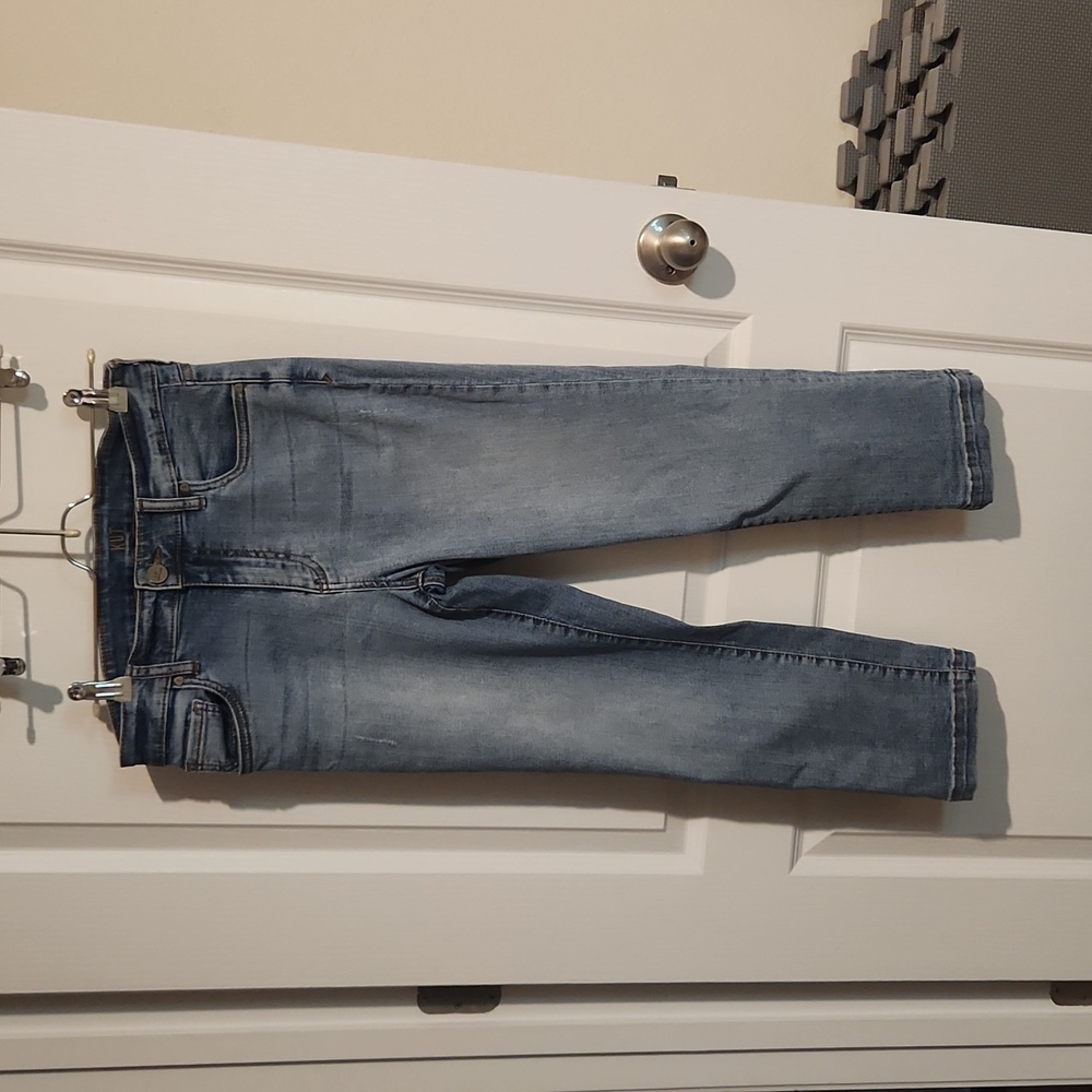 Kut from the Kloth‎ High Rise Crop Straight Leg Jeans, Size 4 Denim